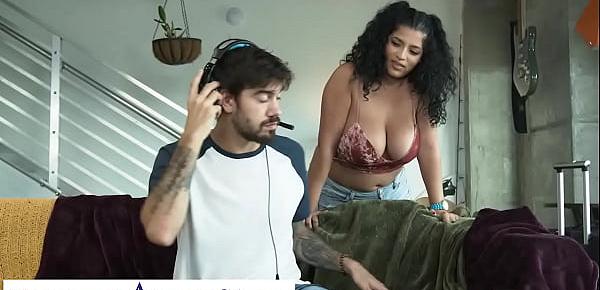  Naughty America - Big Tit Latina Gabriela Lopez fucks friend&039;s boyfriend before flying home